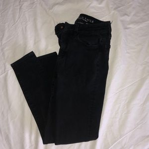 Black American Eagle High Rise Jeggings Jeans
